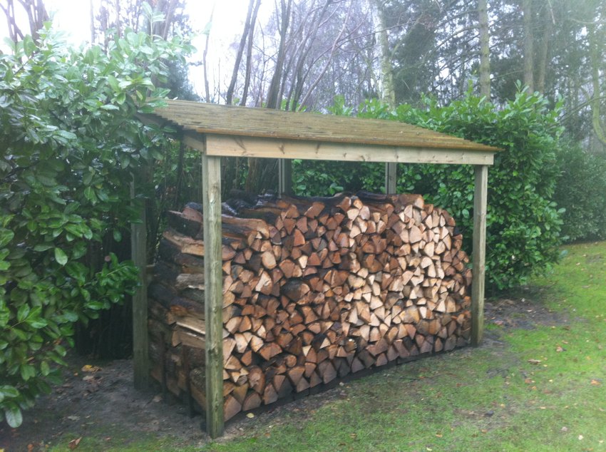 Abri à bûches 4,3 m3 - abri de stockage pour bois de chauffage